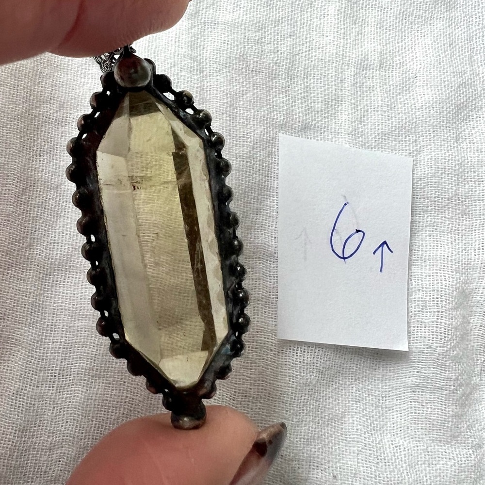 * FRESH NEW STOCK! * DT Citrine Chakra Clearing Necklace Pendant - Picture 7 of 15